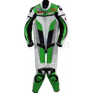 RTX Green Spartan Sports Biker One Piece Leather Suit